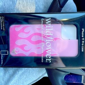 Wildflower pink flame case iPhone 11 pro